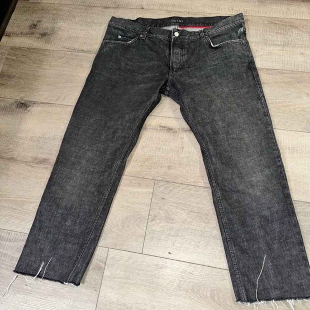 Prada Grey Zero Cut denim jeans